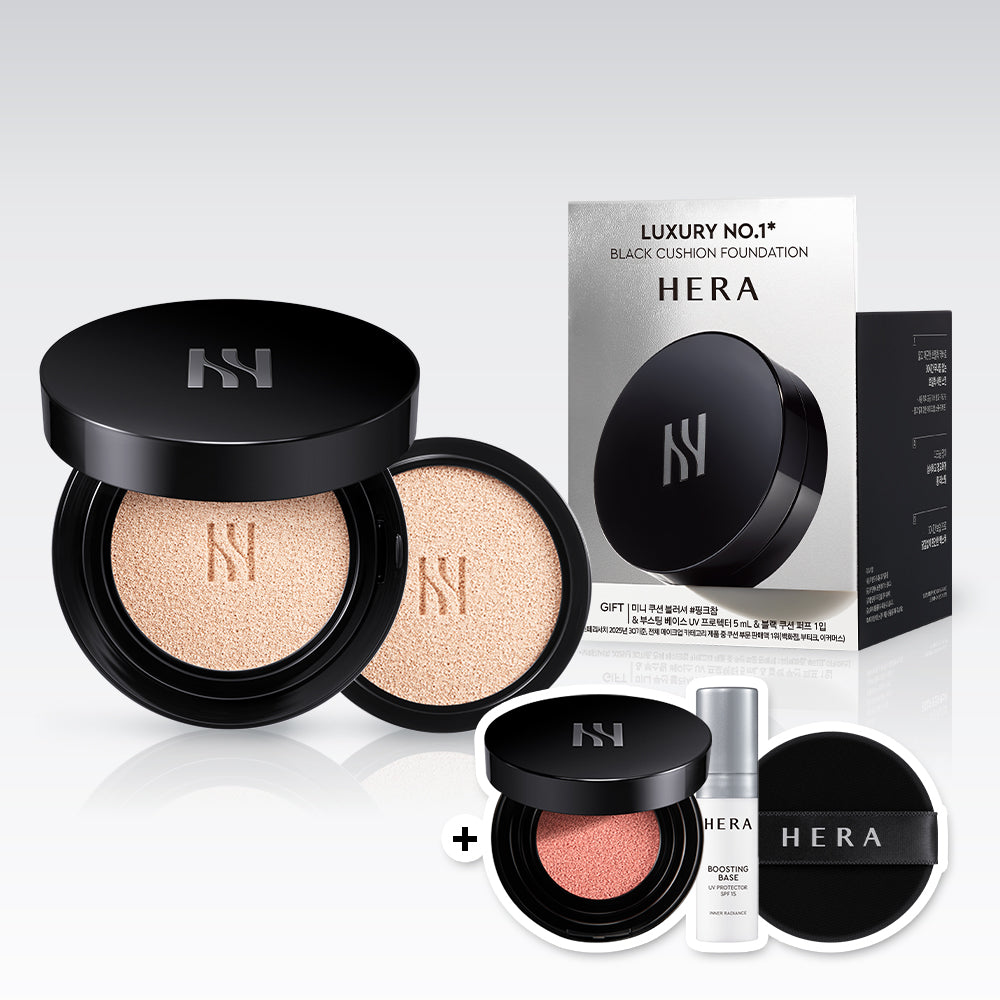 HERA Black Cushion Foundation + Refill — 15 г