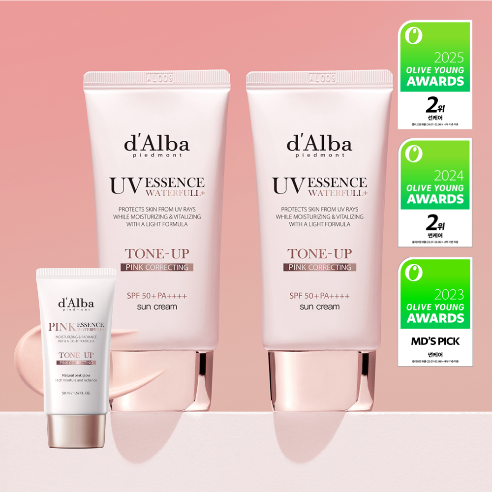 d'Alba Waterfull Pink Tone-Up Sun Cream Duo — 50 мл × 2