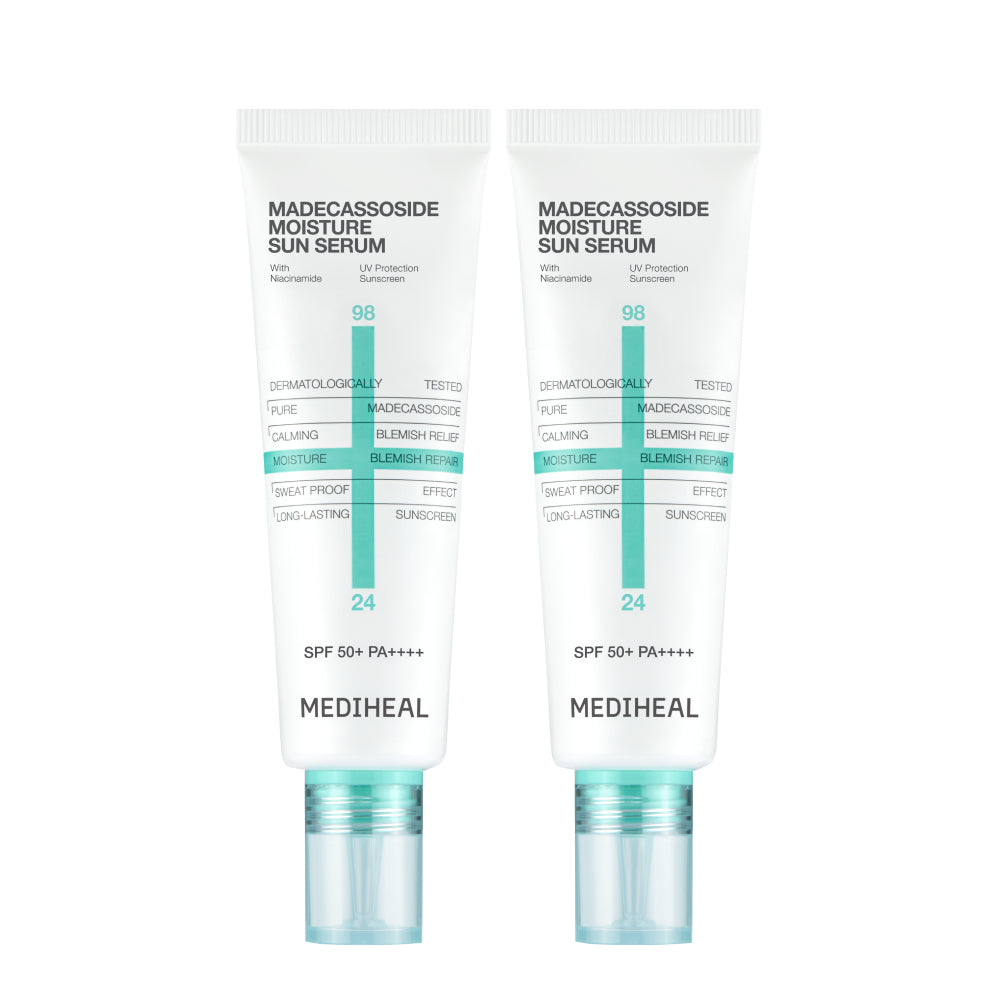 MEDIHEAL Madecassoside Moisture Sun Serum — хос багц — 50 г + 50 г