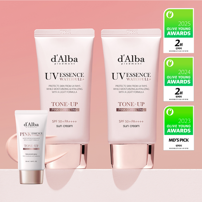 d'Alba Waterfull Pink Tone-Up Sun Cream Duo — 50 мл × 2