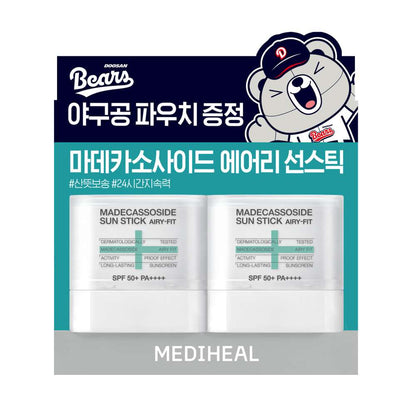 MEDIHEAL Madecassoside Sun Stick Airy Fit — хос багц — 10 г × 2