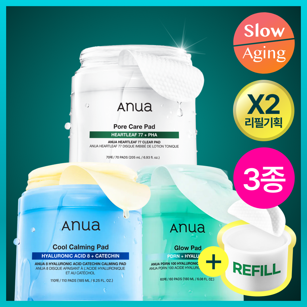 [Resin pick/all-young alone] 3 kinds of Anua pad refillers (Eoseong-cho/Pidealen/Katechin)