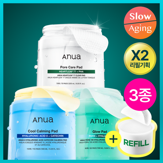 [Resin pick/all-young alone] 3 kinds of Anua pad refillers (Eoseong-cho/Pidealen/Katechin)