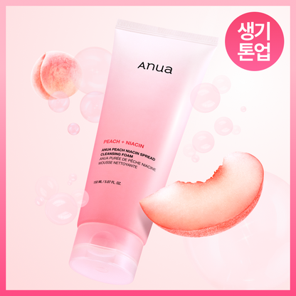 [Britening] 150ml of ANU peach aniachin Spread Cleansing Foam
