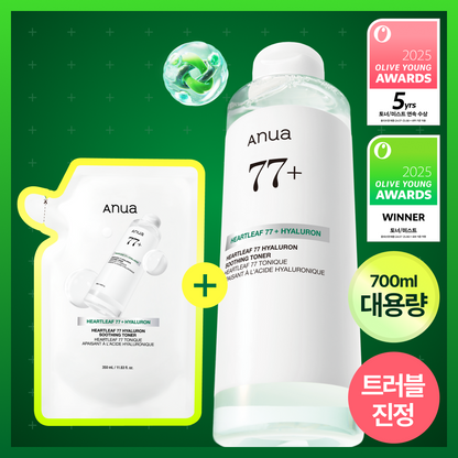 [Exclusive Planning] 77 Hialuronic Aic Aged Toner 350ml Refillable Plan Set (350ml Refillable Pack)