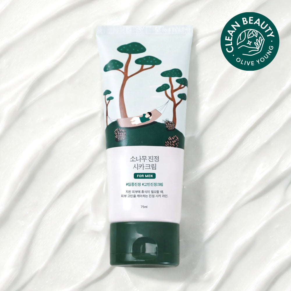 [Sensitive calm] Round wrap for man pine sealable CICA cream 75ml