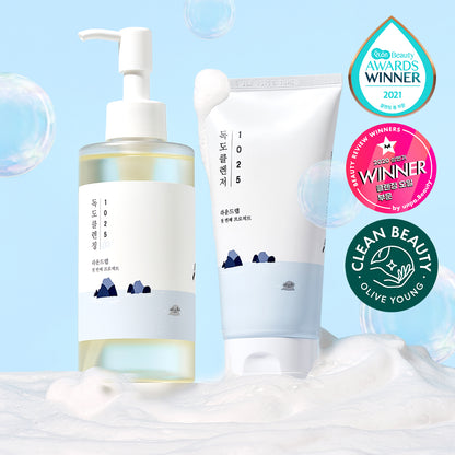 [NEW] Round wrap Dokdo cleansing oil 200ml + Dokdo cleanzer 150ml planned