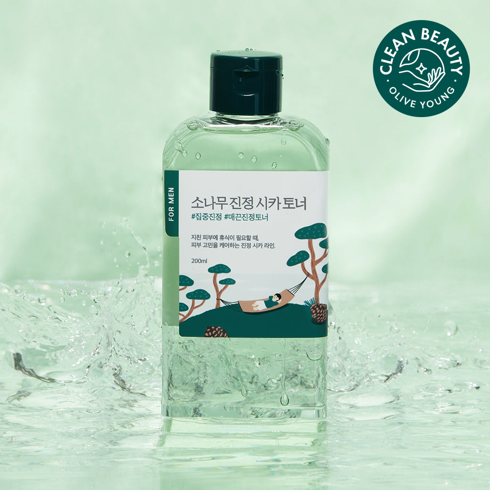 [Sensitive calm] Round wrap for man pine calm car Toner 200ml