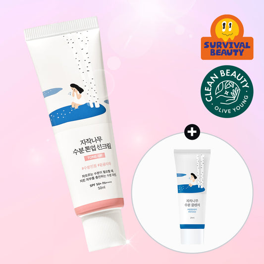 [Fresh touch] Round wrap self-moisture toned up sun cream 50ml plan (+ cleanzer 20ml)
