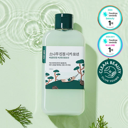 [First place for sensitive calm/reconciliation] Round wrap for man pine calm CICA Lotion 200ml