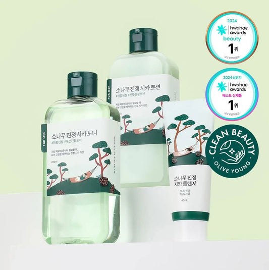 [Pores calm] Round wrap man pine toner/Lotion 2 types of plan (40ml calm cleanzer)