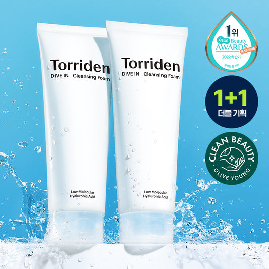 [1 + 1] Torriden-in-low molecular Hialuronic Aate cleansing foam double plan (150ml + 150ml)