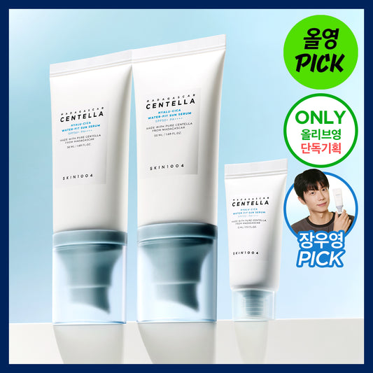 [1st place Sun Serum/Mini Gift] Skin 1004 Magas Sentella Hialu-Chicago Water Fit Sun Serum Planning (50ML + 50ml + 15ml)