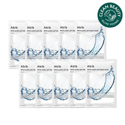 [10 sheets/5 species] 10 sheets of Aacidic pH sheet mask fit (Eo Sung-cho/resurrection-cho/Aqua/Glutacion some/Honey)