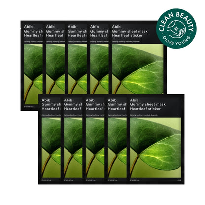 [10 sheets/5 species] 10 sheets of gum scab sheet mask stickers (Eo Sung-cho/Twein-cho/Madeka-Soside/collagen milk/Vita)