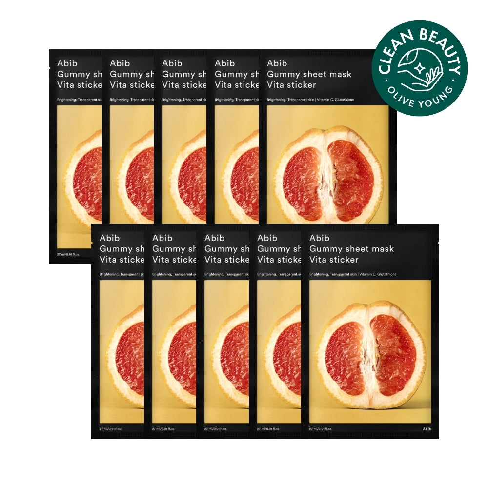 [10 sheets/5 species] 10 sheets of gum scab sheet mask stickers (Eo Sung-cho/Twein-cho/Madeka-Soside/collagen milk/Vita)
