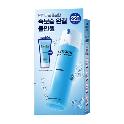 [Hydrate Charging] Torriden Dare For Man Low-molecular Hyaluronic Aate All-in-One 200g Single item/Plan (+ All-in-One 20g)