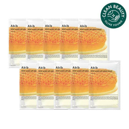 [10 sheets/5 species] 10 sheets of Aacidic pH sheet mask fit (Eo Sung-cho/resurrection-cho/Aqua/Glutacion some/Honey)