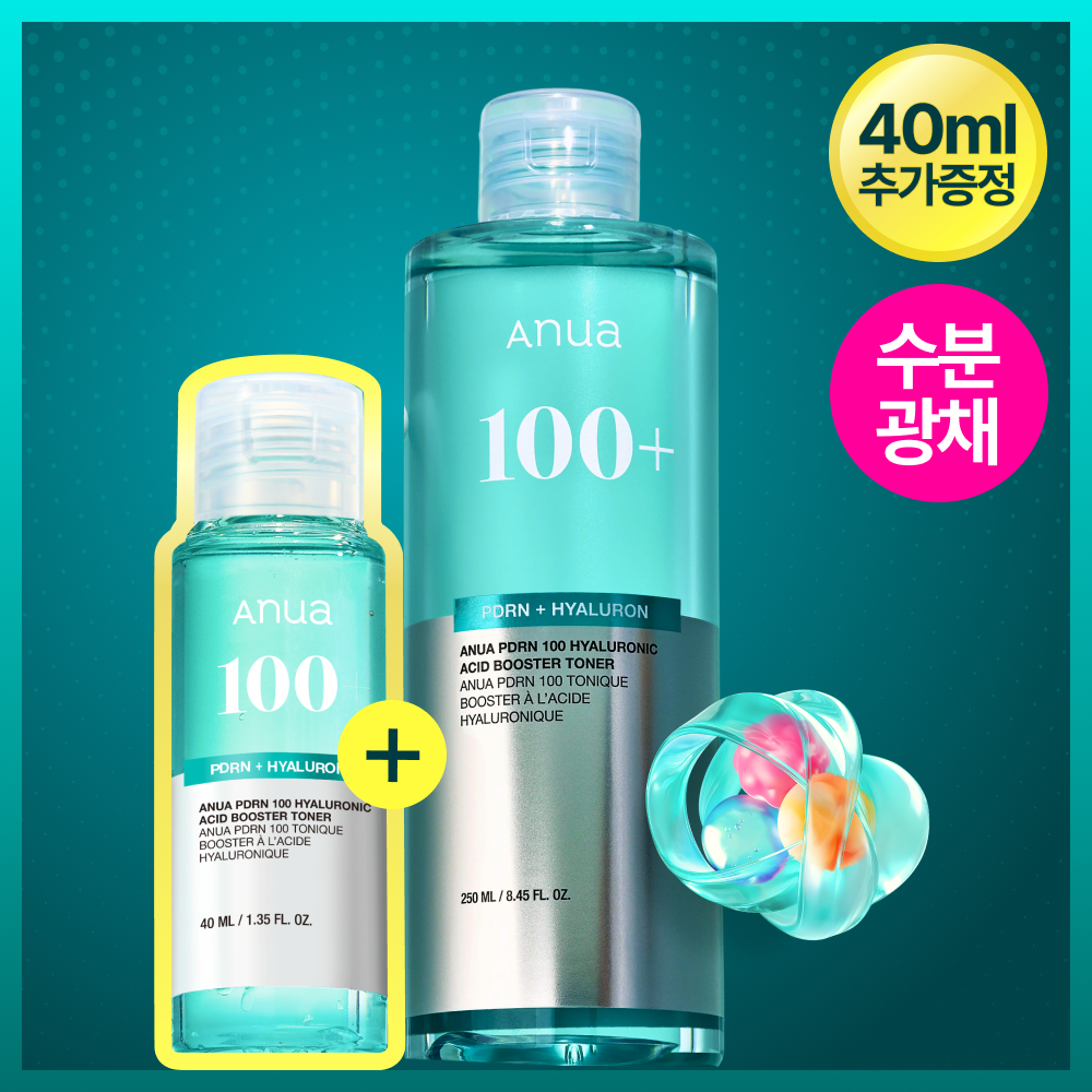[Resin PICK] anuapialen 100 Hialuronic Aic Booster Toner 250ml plan (+ 40ml)
