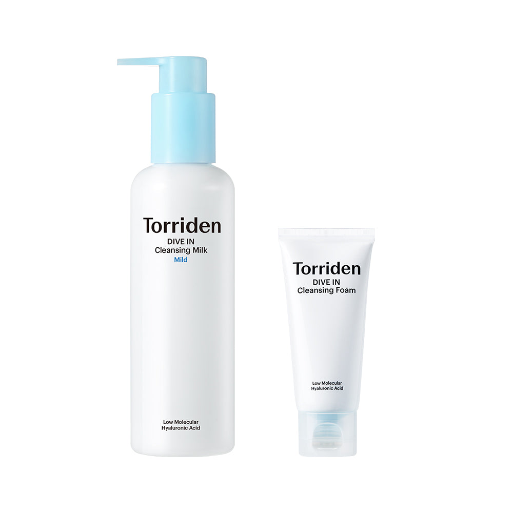 [NEW] Torriden-in-low-molecular Hialuronic Aic cleansing milk 200ml (+ Cleansing Foam 30ml)