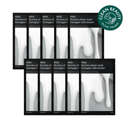 [10 sheets/5 species] 10 sheets of gum scab sheet mask stickers (Eo Sung-cho/Twein-cho/Madeka-Soside/collagen milk/Vita)
