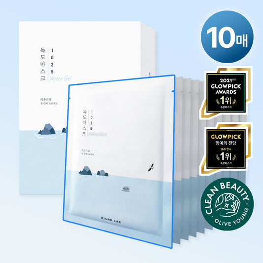 [High close/moisture calm] Round wrap 1025 Dokdo water gel mask 10