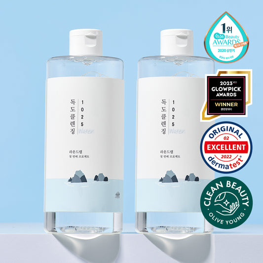 [Large capacity/weak acid] Round wrap 1025 Dokdo cleansing water 1 + 1 plan (400ml + 400ml)