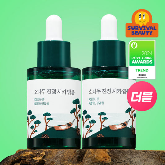 [Intensive calm/double planning] Round wrap pine calm CICA ampoule 30ml + 30ml