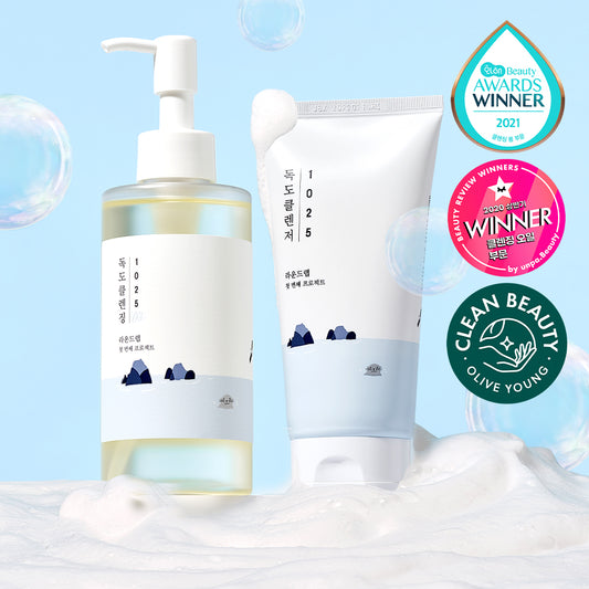 [NEW] Round wrap Dokdo cleansing oil 200ml + Dokdo cleanzer 150ml planned